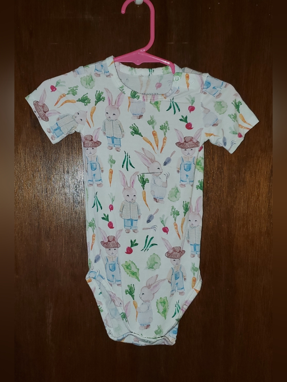 Posh Peanut Bamboo Bunny Print One Piece